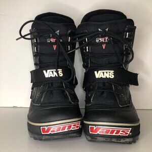 VANS 510 Boots Men's Size 5 Black Red Snow Winter Sport Snowboarding Snowshoes